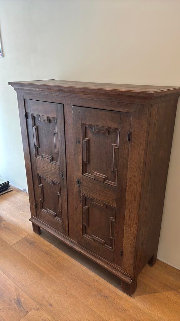 Antieke eikenhouten kast, Antiek en Kunst, Antiek | Meubels | Kasten, Ophalen