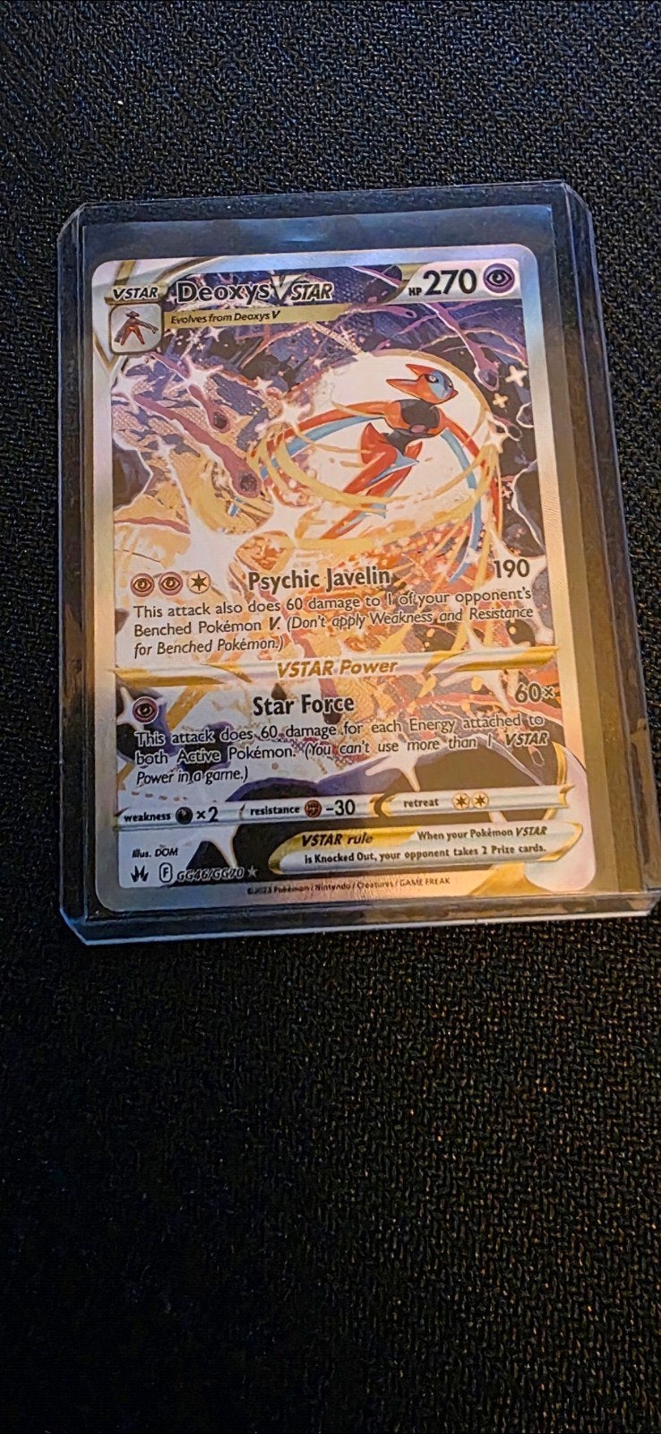 Deoxys VSTAR Pokémon kaart - #GG46 NM, Ophalen of Verzenden, Zo goed als nieuw, Losse kaart