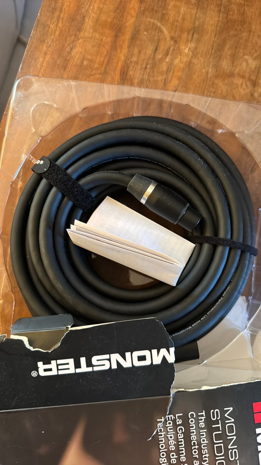 NIEUW 9 meter profesionele XLR kabel monster 2000, Ophalen, Zo goed als nieuw, Minder dan 2 meter, Interlink-kabel