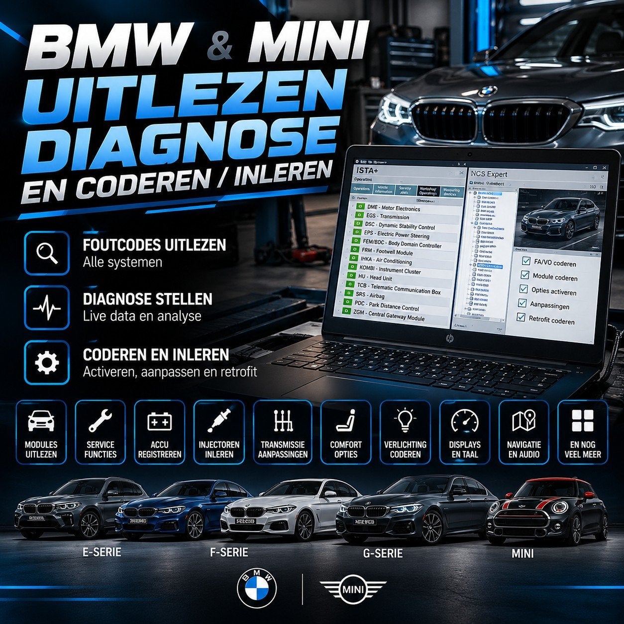 BMW & MINI uitlezen en diagnose, Ophalen, Gebruikt, BMW