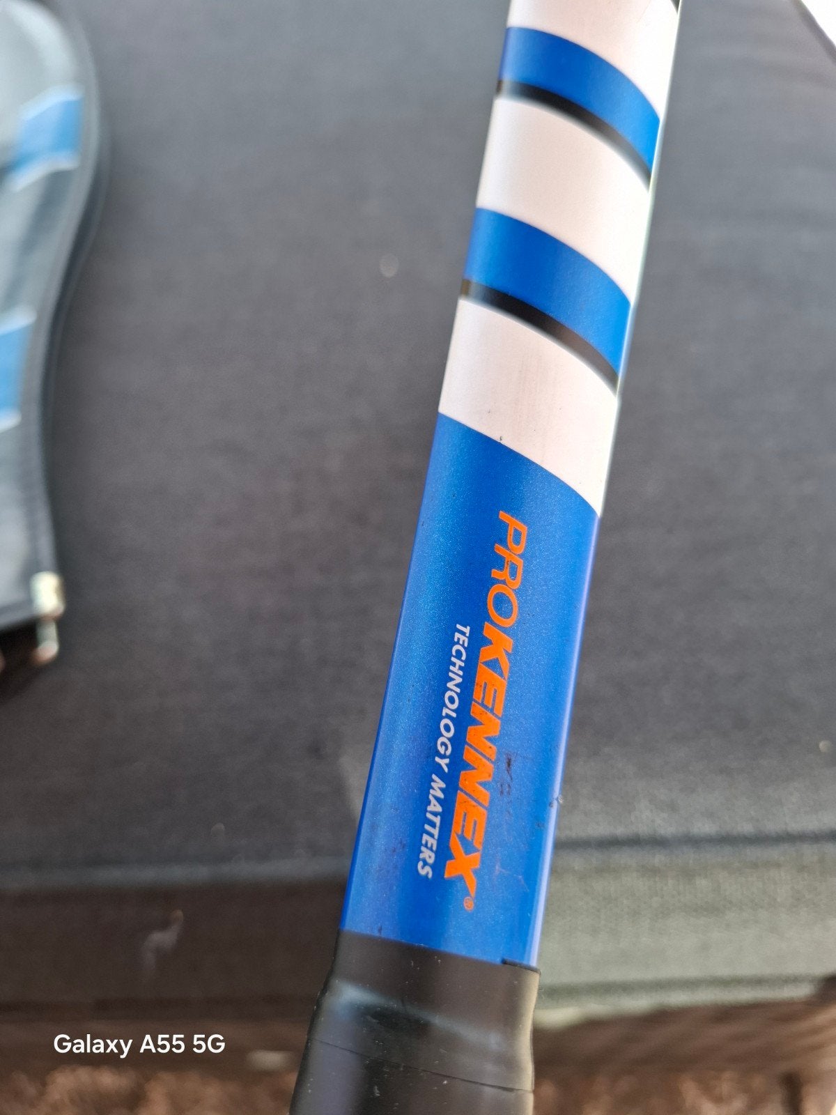 ProKennex Ace Blue 265 Tennisracket met hoes L1, Overige merken, Gebruikt, Onbekend, raadpleeg de fabrikant voor details, Ophalen of Verzenden
