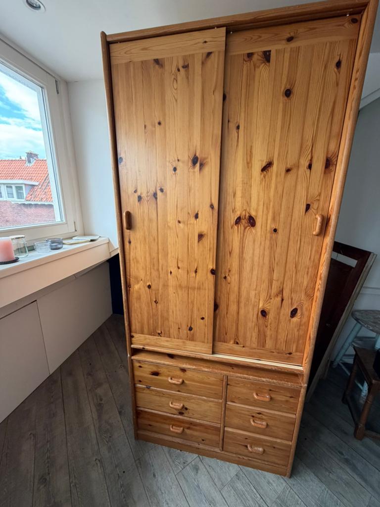 Flexa kledingkast hout, Ophalen, 50 tot 75 cm, 150 tot 200 cm