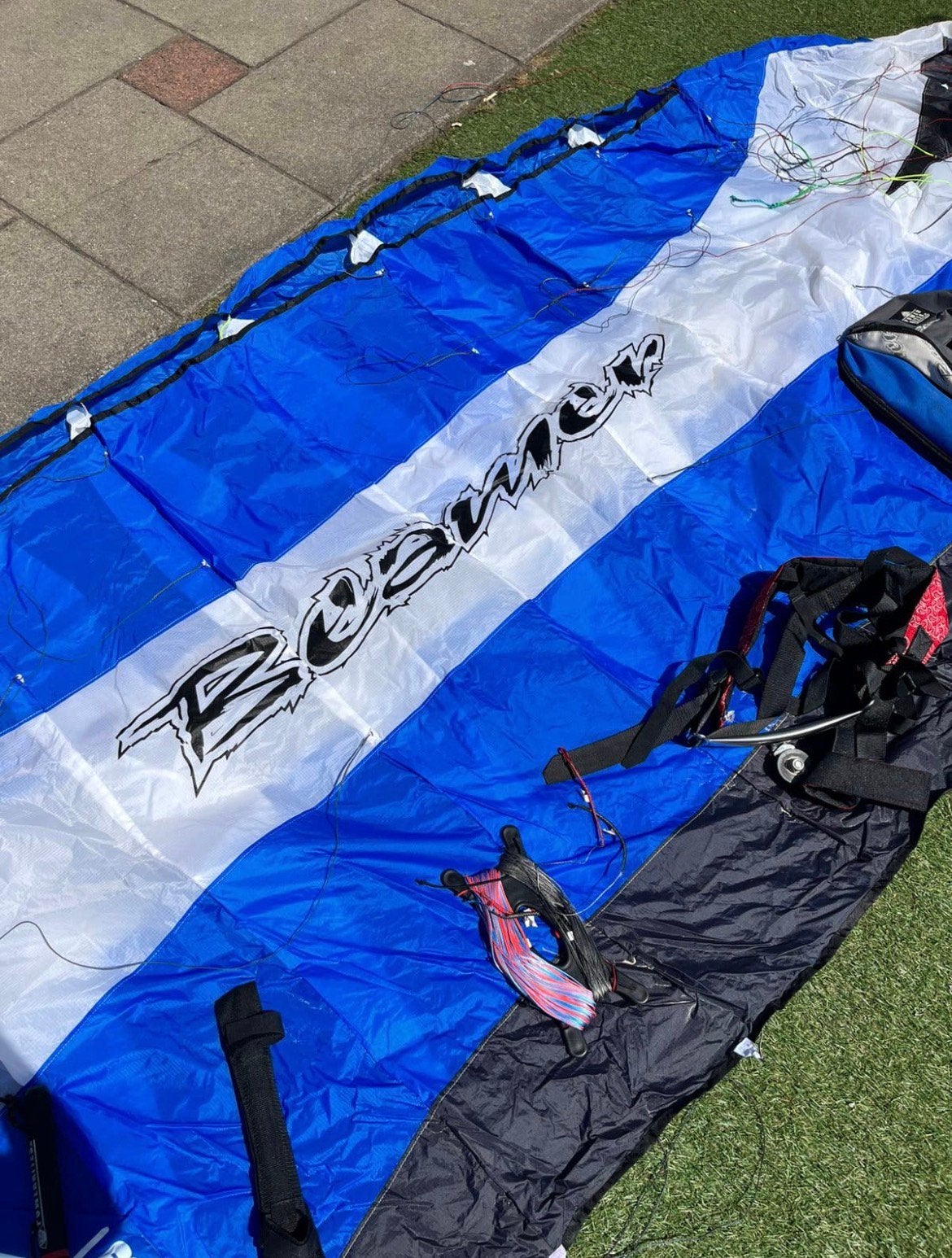 Powerkite vlieger 5.0, Ophalen of Verzenden, Zo goed als nieuw, Vierlijns