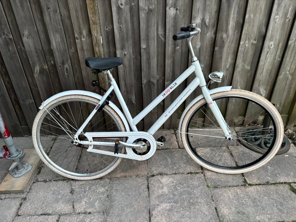 Damesfiets / stationsfiets framemaat 53 cm geen versnelling, Fietsen en Brommers, Terugtraprem, Gebruikt, 50 tot 53 cm, Ophalen