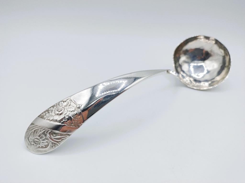 Zilveren roomlepel, C.G. Hauffe, Riga, ca. 1810, Verzenden, Zilver