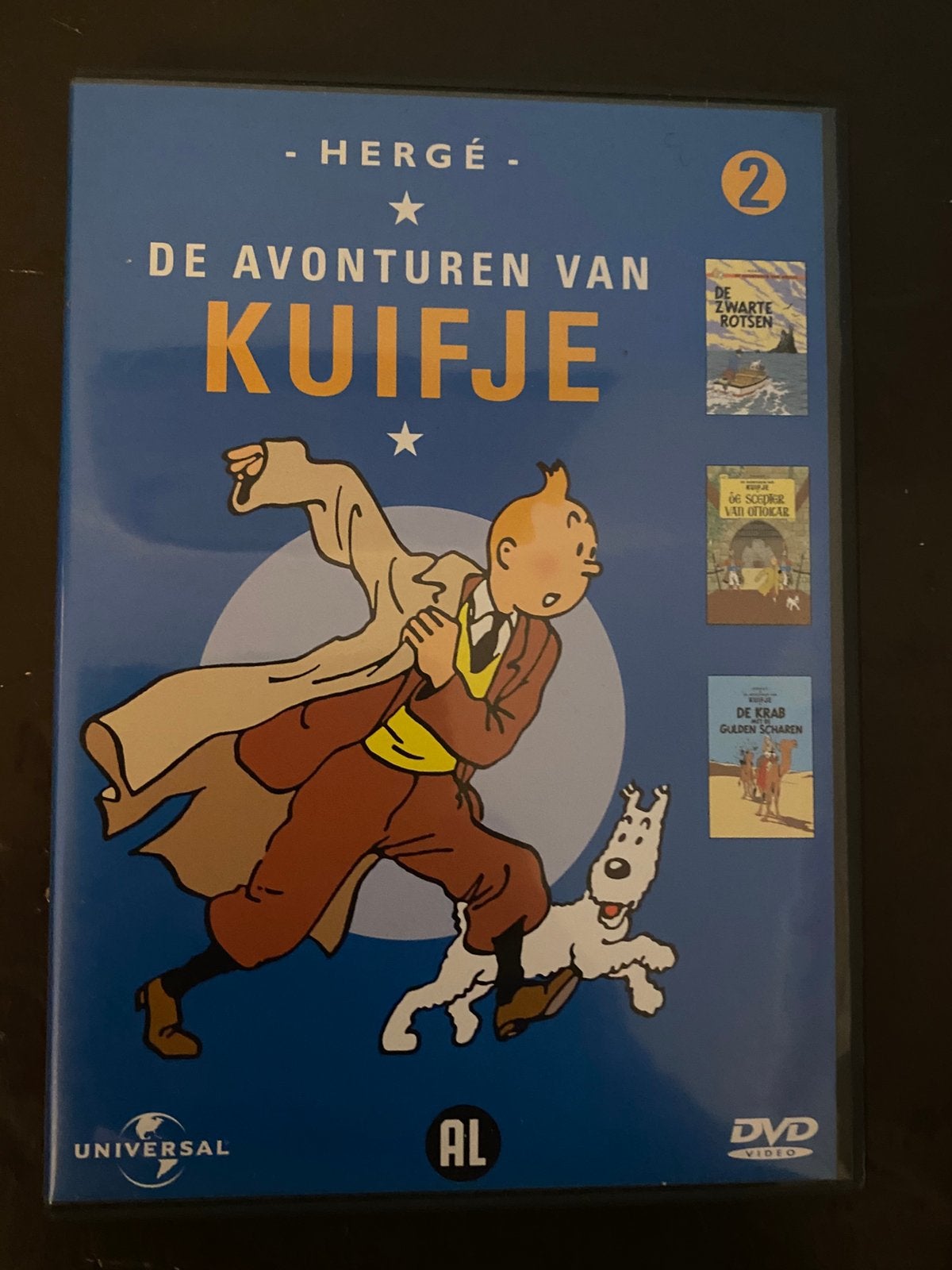 DVD Kuifje deel 2, Cd's en Dvd's, Dvd's | Tekenfilms en Animatie, Alle leeftijden, Ophalen of Verzenden, Zo goed als nieuw