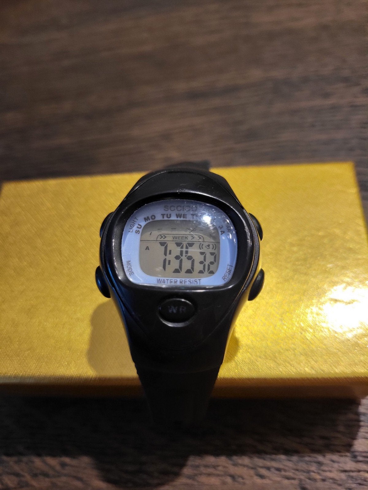 Spatwaterdicht Digitaal Horloge - Zwart, Nieuw, Ophalen of Verzenden, Waterdicht, Android