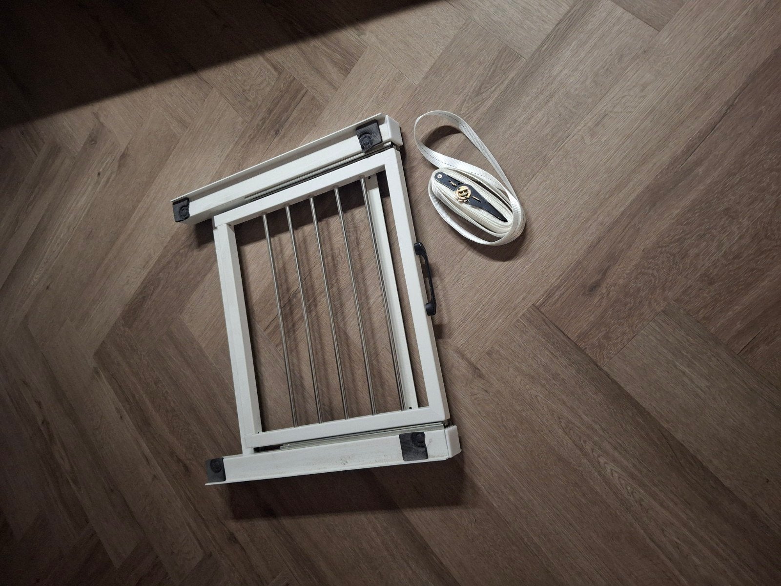 Was op hoogte rek met uittrekbaar wasrek., Ophalen of Verzenden, Gebruikt, Minder dan 85 cm
