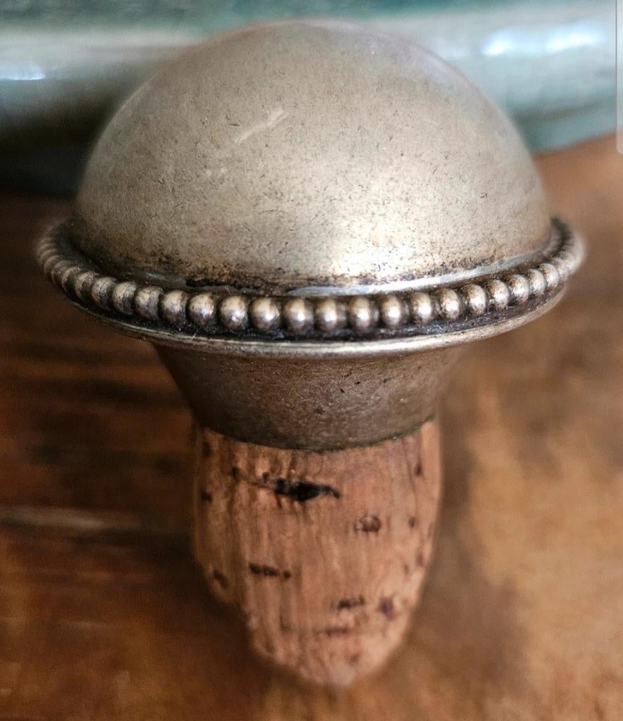 Vintage zilveren Flessenstop, Ophalen of Verzenden