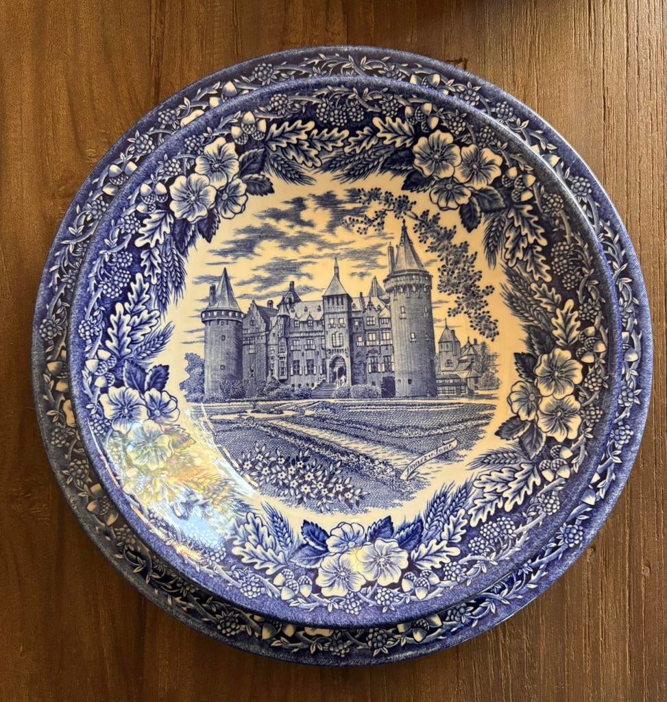 Prachtig blauw Churchill servies - 23-delig, Ophalen, Keramiek, Zo goed als nieuw, Overige stijlen