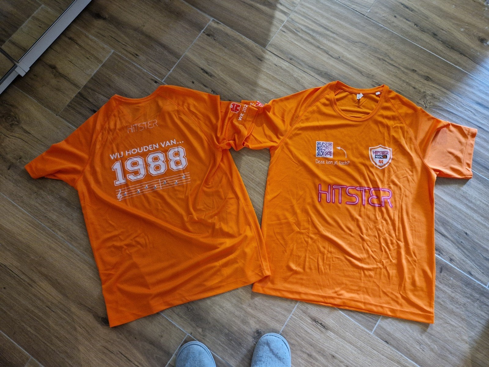 Oranje EK/WK Shirt van Hitster Unisex maat L, Kleding | Heren, Maat 52/54 (L), Hitster, Nieuw, Oranje