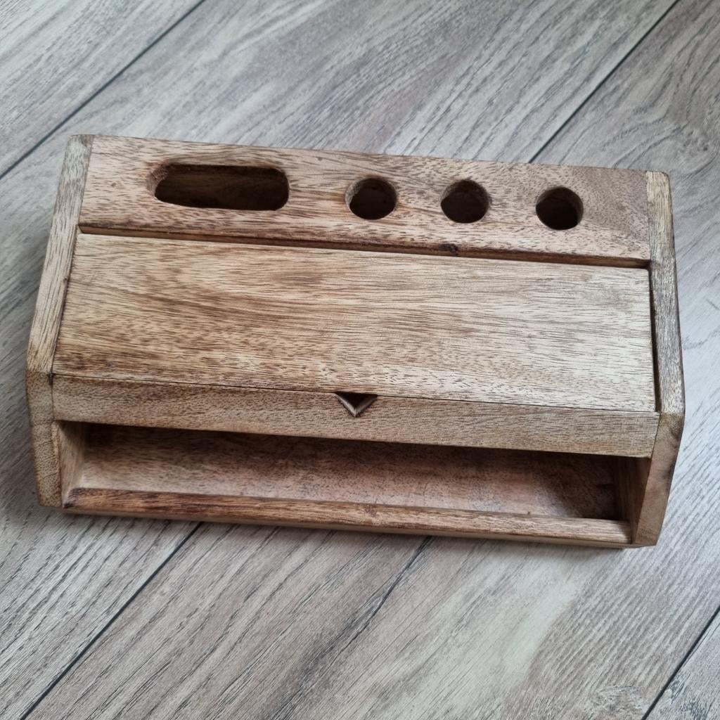 Bureau organiser,  mango hout, Diversen, Schrijfwaren, Zo goed als nieuw, Verzenden