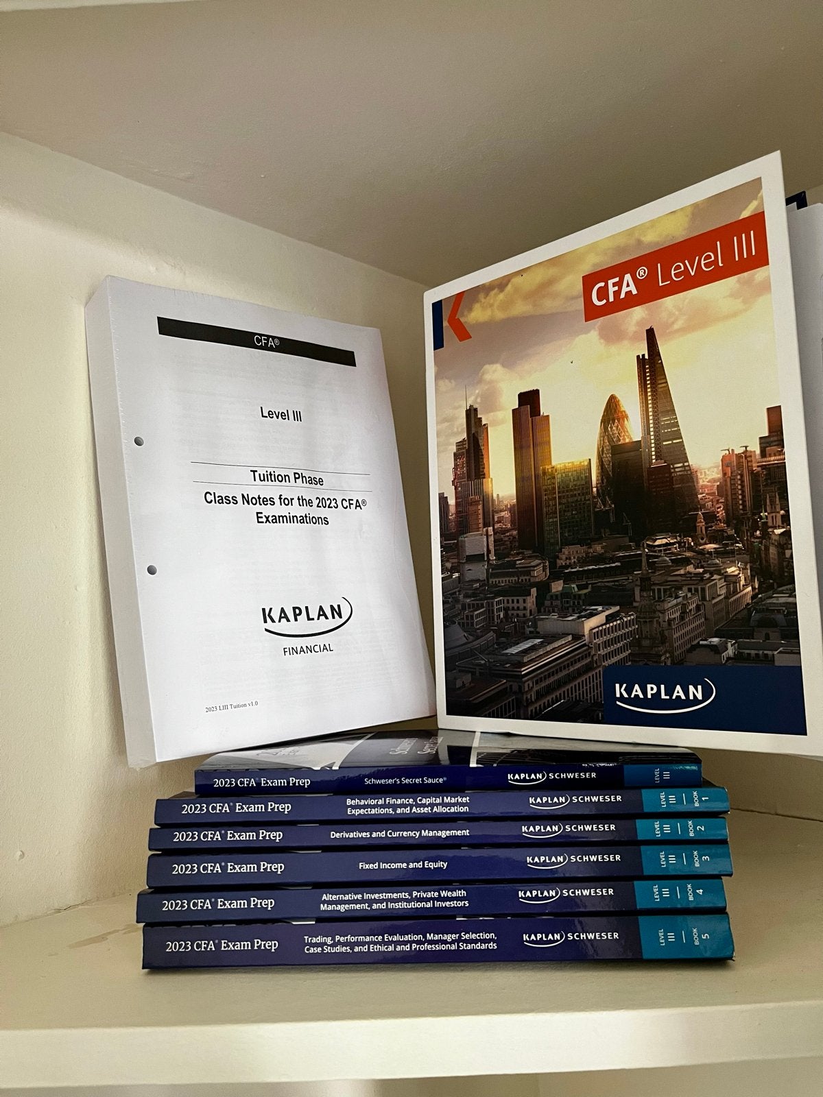 CFA Level III Kaplan Schweser Complete Set (2023) – 6 Books, Ophalen, Gamma, Zo goed als nieuw, WO