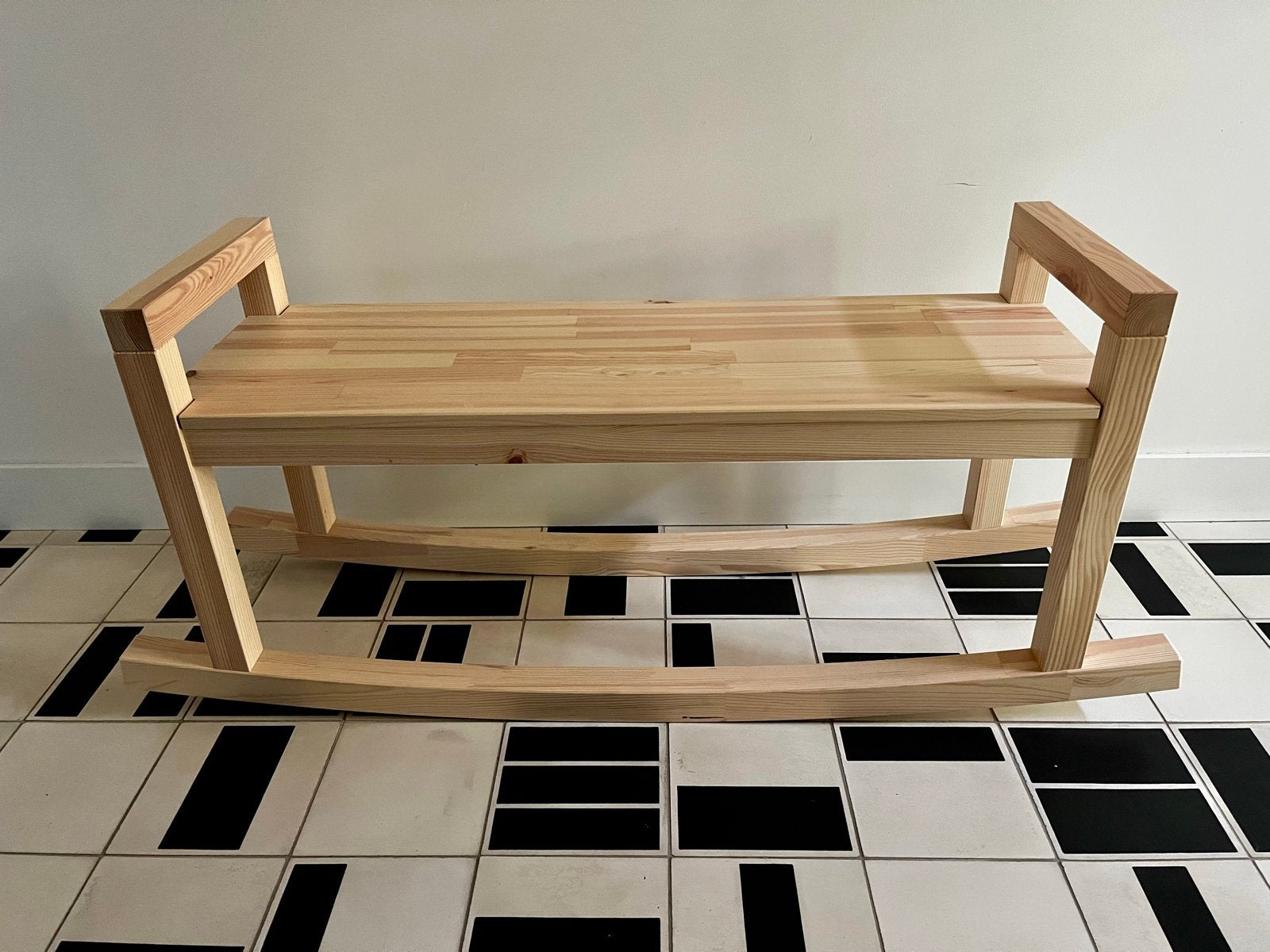 IKEA PS 2026 Schommelbank - Grenen,  nieuw, Ophalen, Minder dan 75 cm, 150 tot 200 cm, Rechte bank