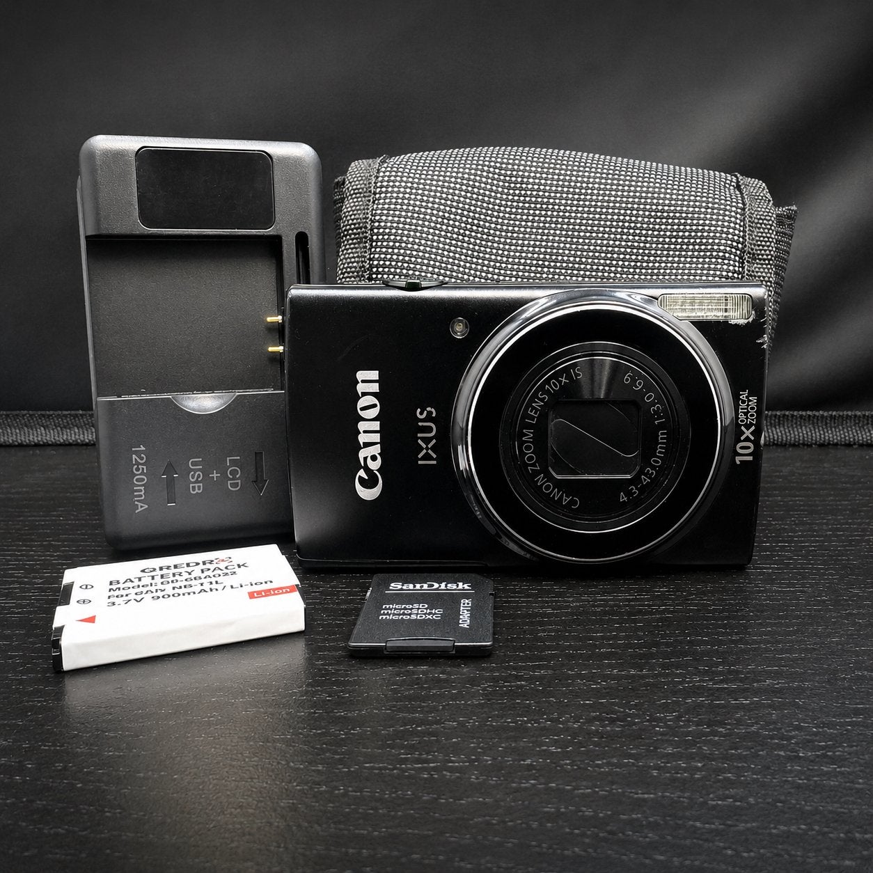 Canon IXUS 155 Digitale Camera 20MP 10x Zoom + Acc. & Hoes, Gebruikt, G, Verzenden, Canon