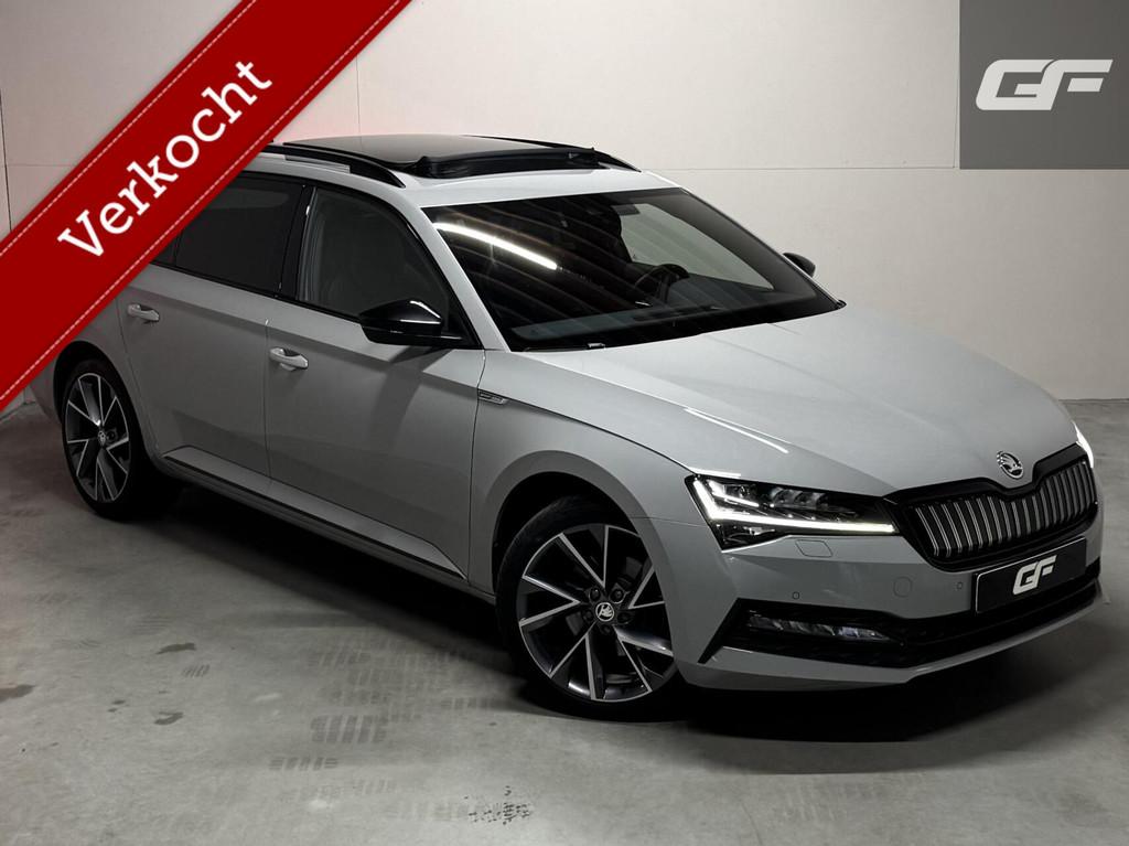 Skoda Superb Combi 1.4 TSI iV Sportline Pano Canton Camera T, Auto's, Skoda, Gebruikt, 4 cilinders, Met garantie (alle), Hybride Elektrisch/Benzine