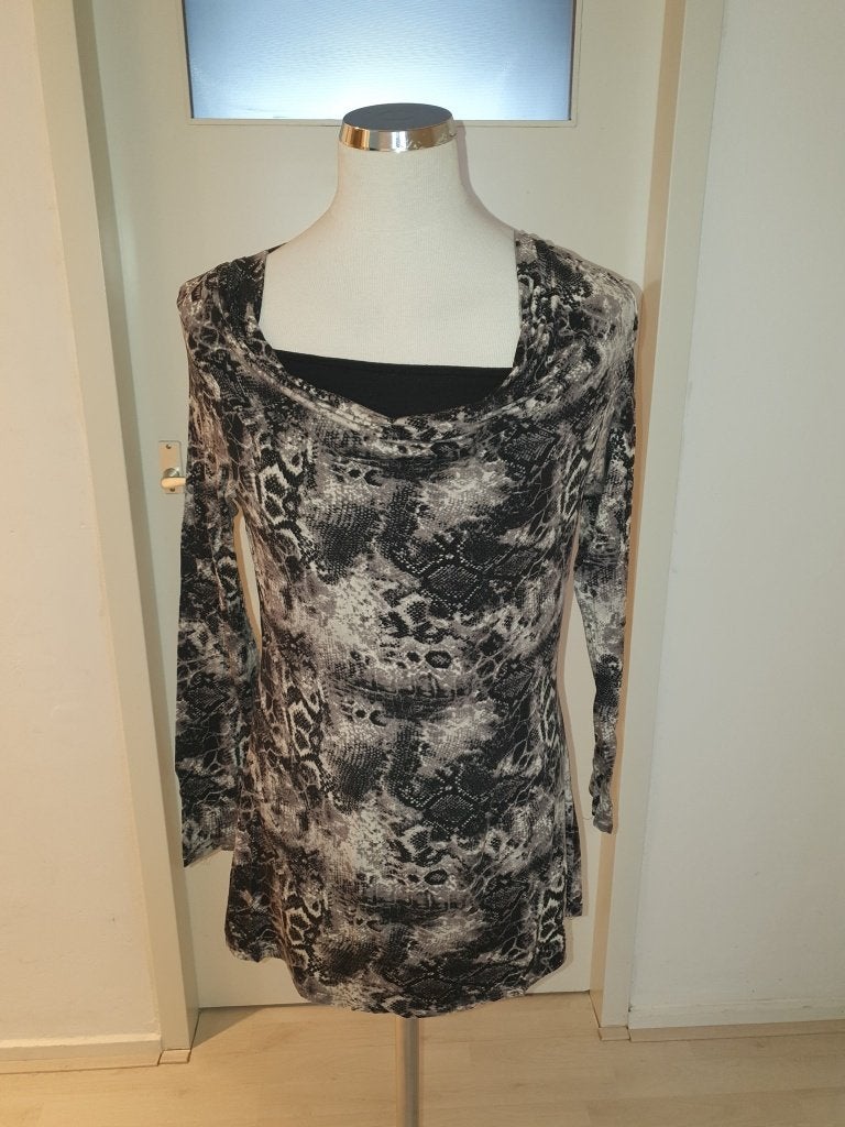 True Spirit Tuniek met Slangenprint - Maat L, Meerkleurig, Maat 42/44 (L), Ophalen of Verzenden, Lange mouw