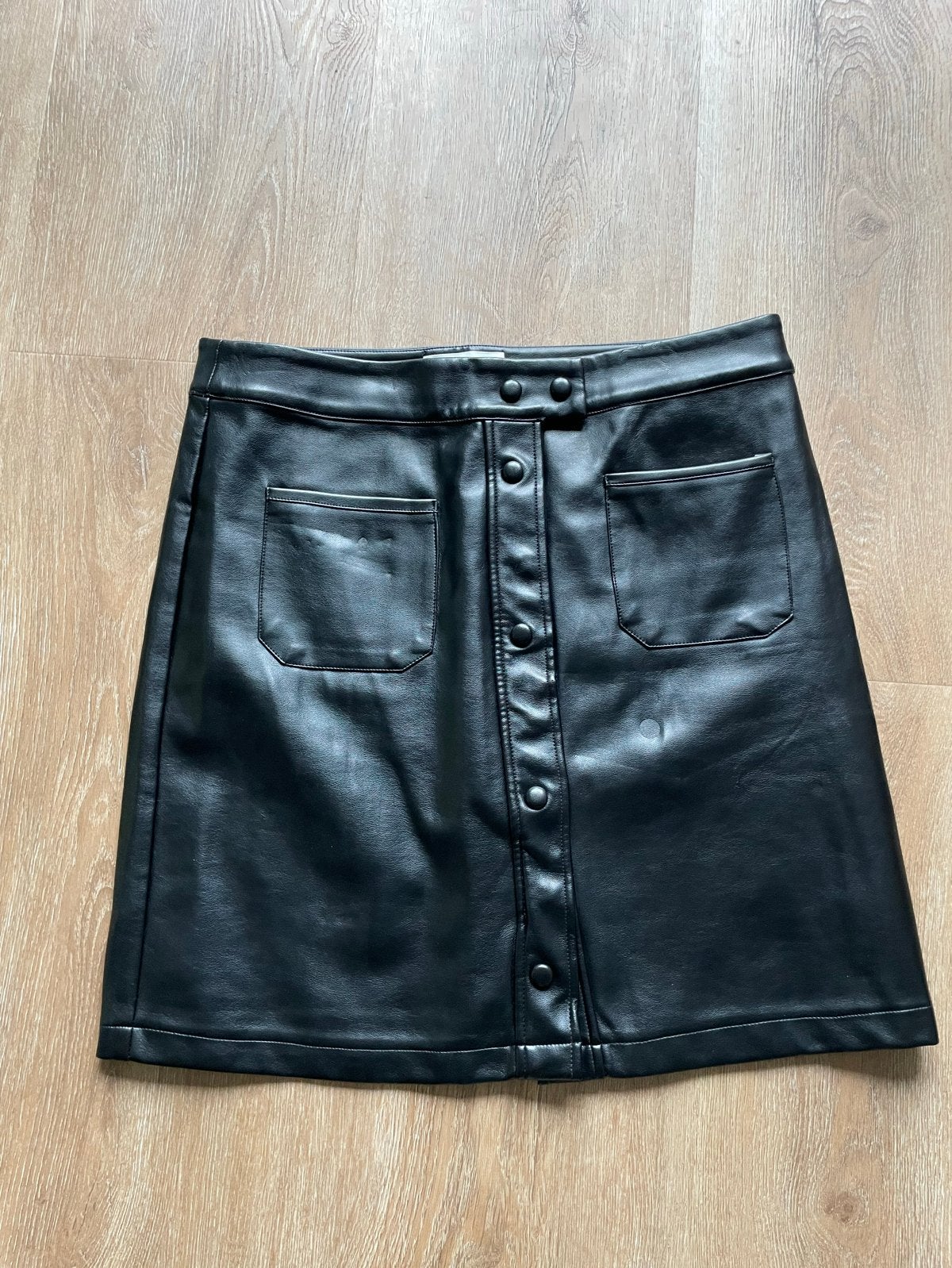 Jacky Luxury Zwarte Faux Leren Rok Maat XL, Kleding | Dames, Zwart, Maat 46/48 (XL) of groter, Ophalen of Verzenden, Zo goed als nieuw