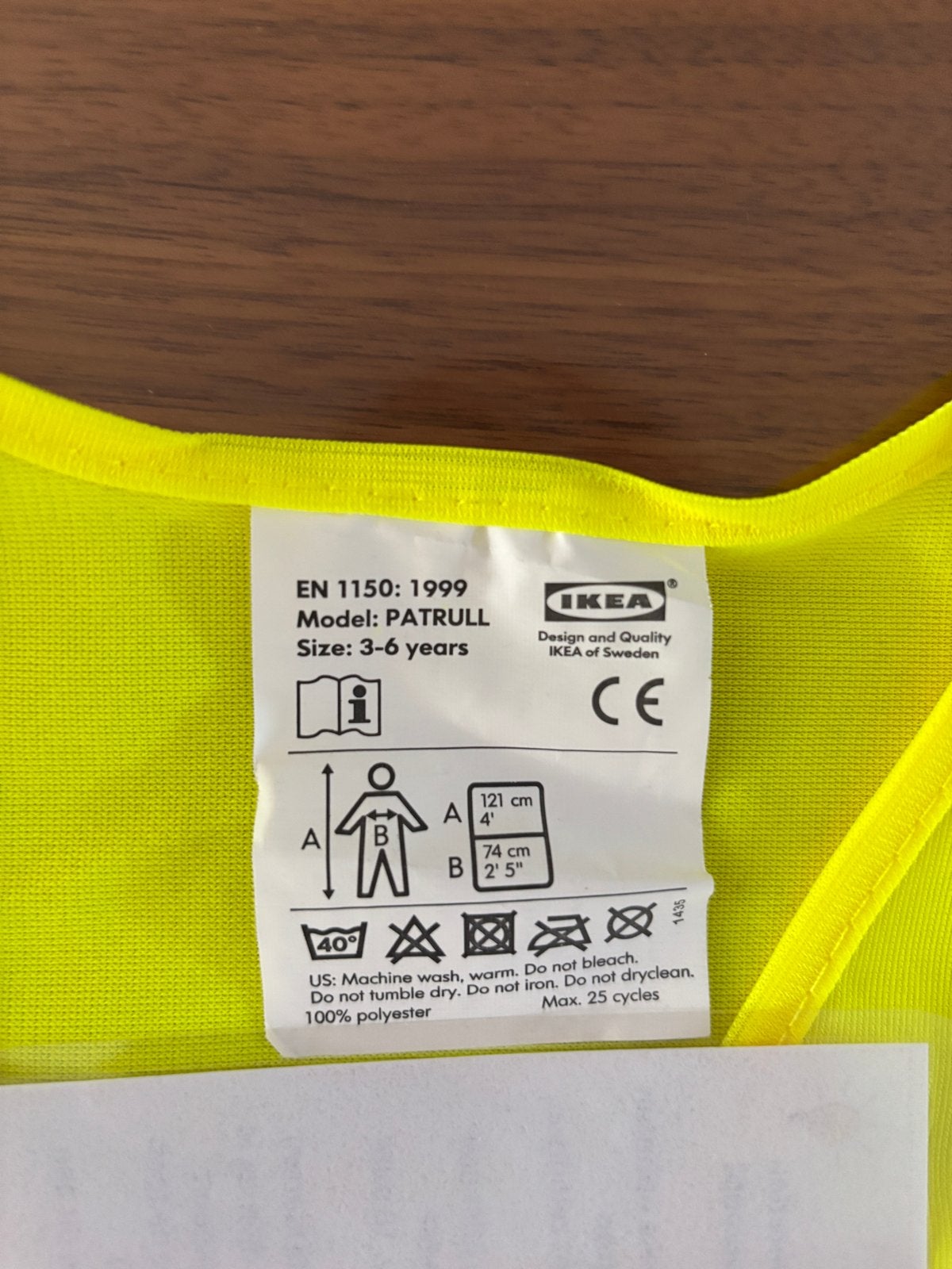 2 Gele veiligheidshesjes voor kinderen, Ophalen of Verzenden, Zo goed als nieuw, Jongen of Meisje
