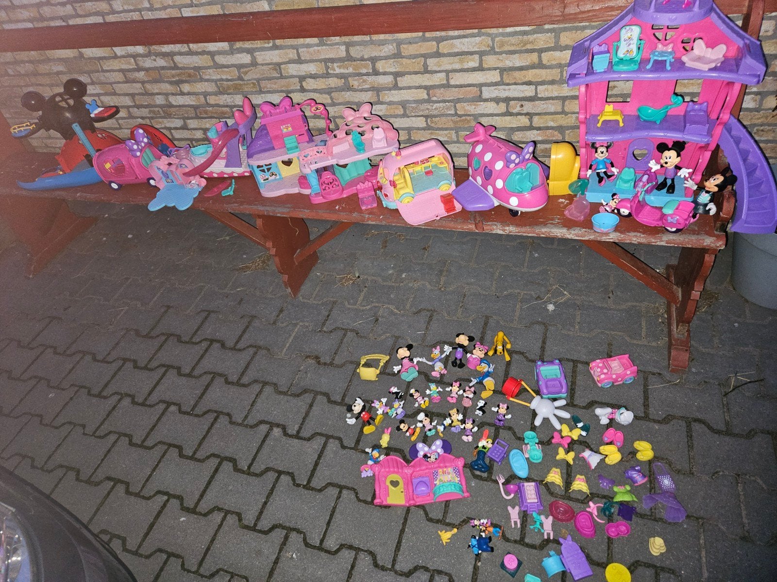 Grote partij Minnie Mouse speelgoed, Ophalen of Verzenden, Gebruikt, Jongen of Meisje