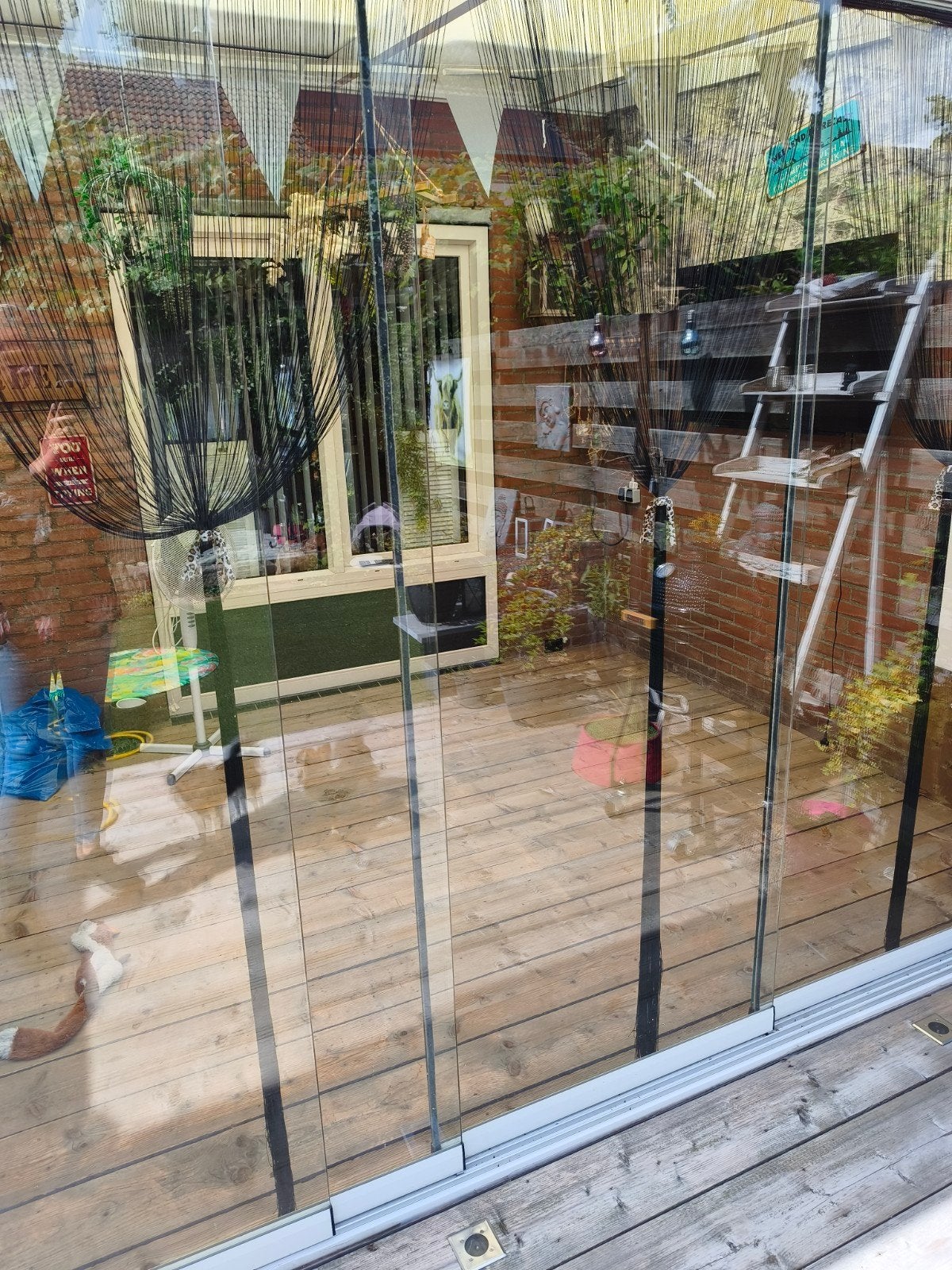 Glazen schuifwanden voor veranda of tuinkamer, Ophalen, Gebruikt, Veranda