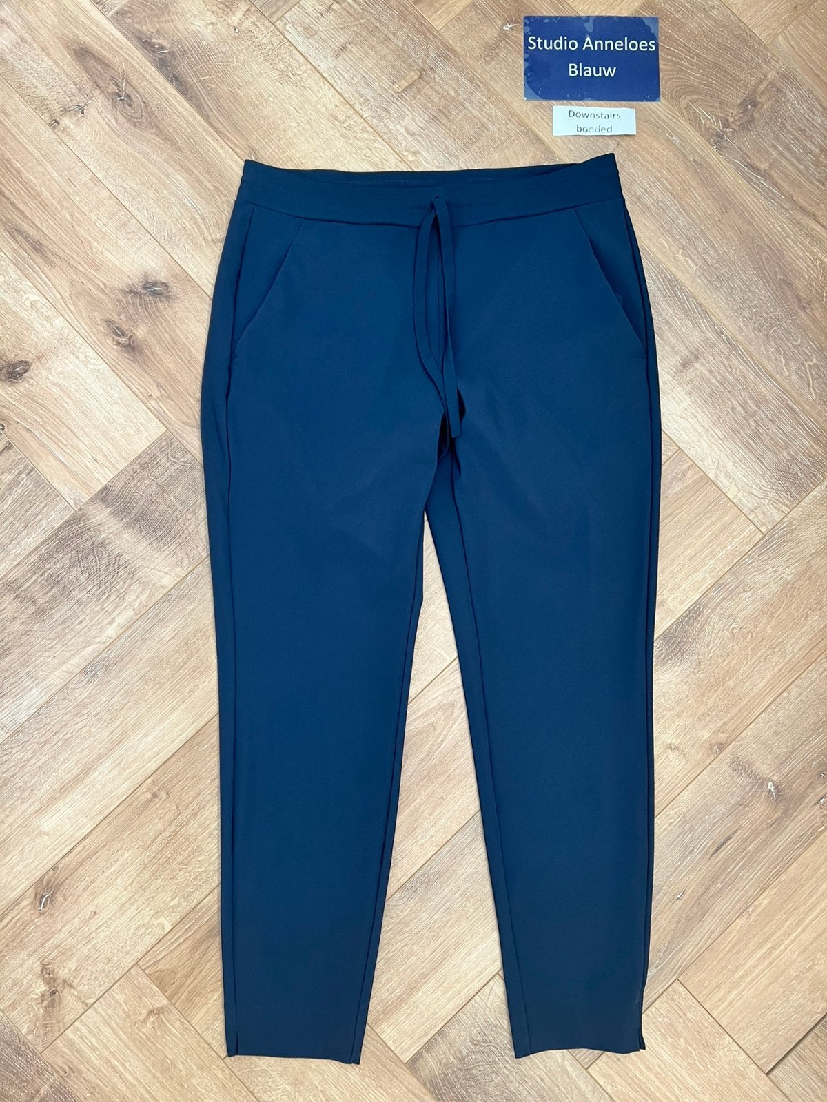 Studio anneloes downstairs bonded broek XXL donkerblauw, Blauw, Maat 46/48 (XL) of groter, Ophalen of Verzenden, Zo goed als nieuw