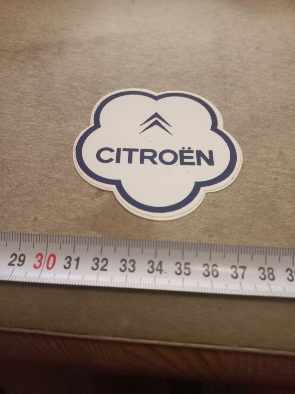 Vintage Citroën Sticker - Bloemvormig Logo, Verzamelen, Ophalen of Verzenden
