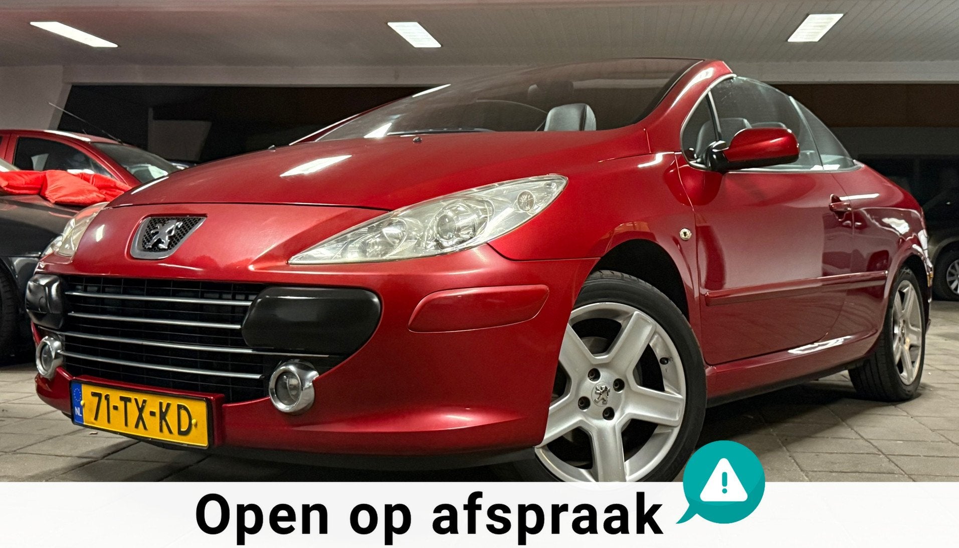Peugeot 307 CC 2.0-16V|NAP|NweAPK|Leder|StoelVW|LMV|CruiseCn, Voorwielaandrijving, Gebruikt, Zwart, 4 cilinders