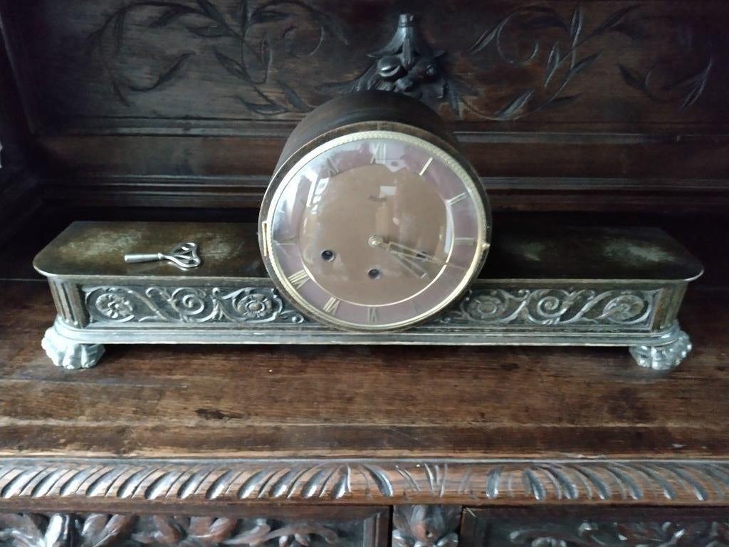 Antieke Kienzle Westminster Pendule met Sleutel, Ophalen of Verzenden