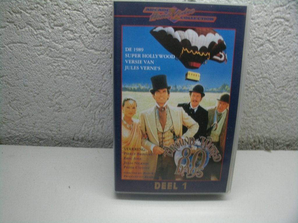 vhs 93b around world 80 days deel 1, Alle leeftijden, Ophalen of Verzenden, Gebruikt, Komedie