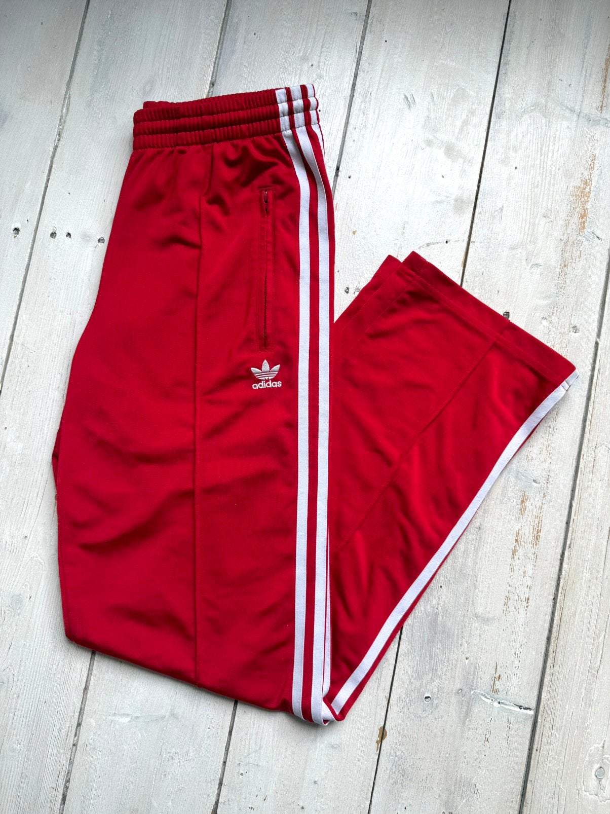 Adidas Trainingsbroek Firebird Rood - Maat S, Overige typen, Ophalen of Verzenden, Maat 36 (S), Gedragen