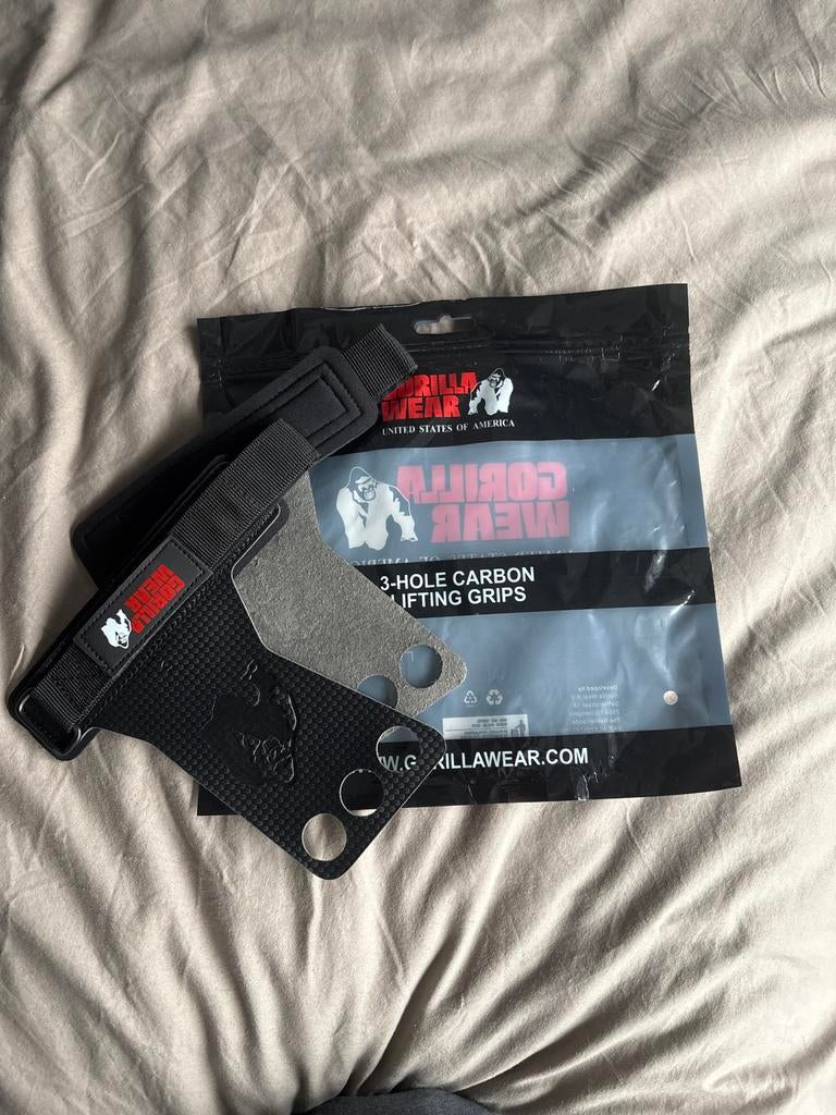 Gorilla Wear 3-Hole Carbon Lifting Grips, Ophalen of Verzenden, Nieuw, Overige typen