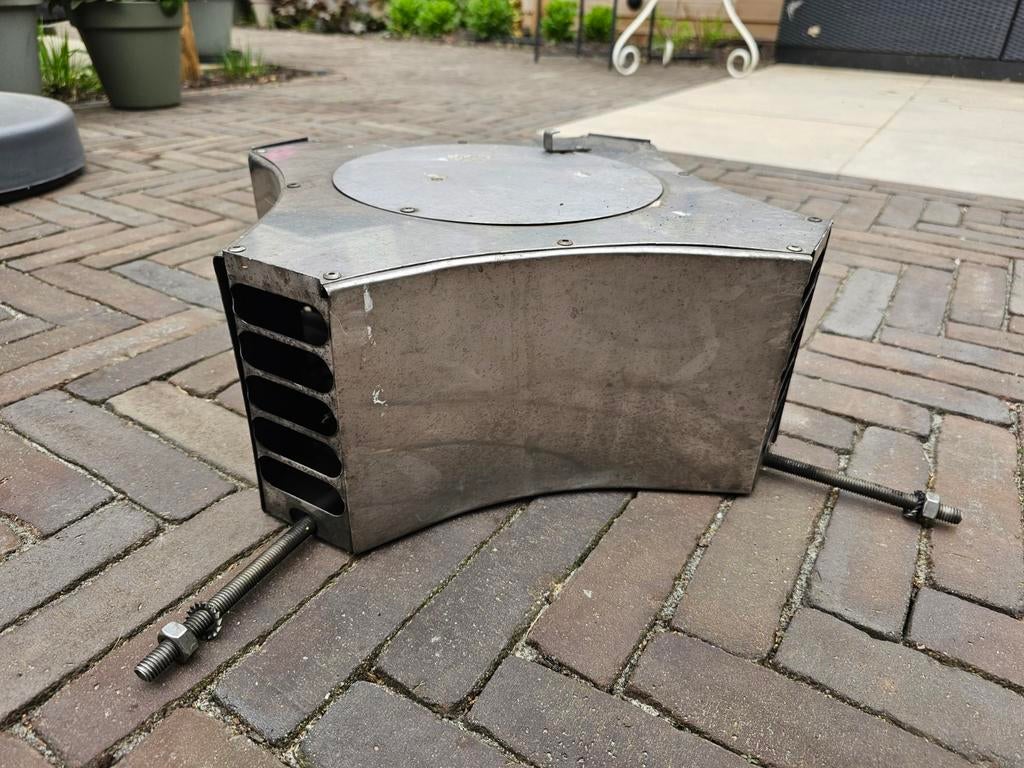 Coltkap RVS trekkap - 1 jaar gebruikt, Ophalen of Verzenden, Gebruikt, Vrijstaande haard