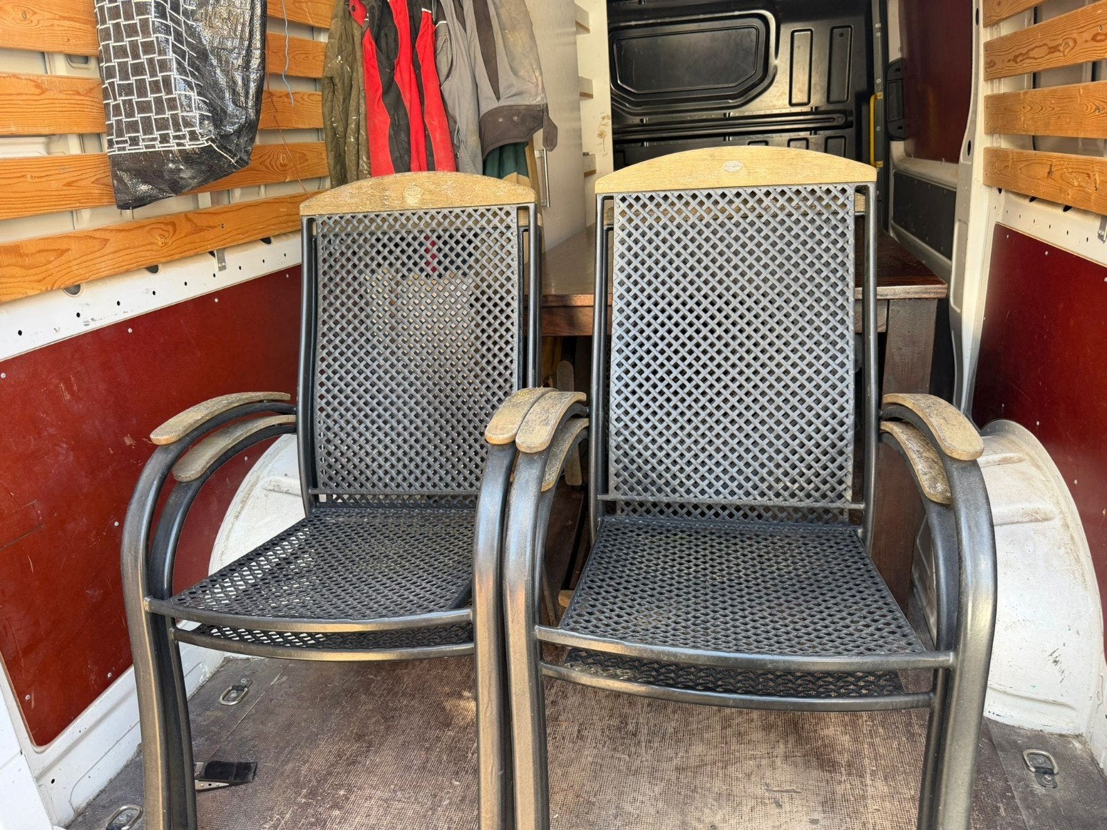 6 tuinstoelen, houtwerk opknappen, Ophalen, Gebruikt, Hout