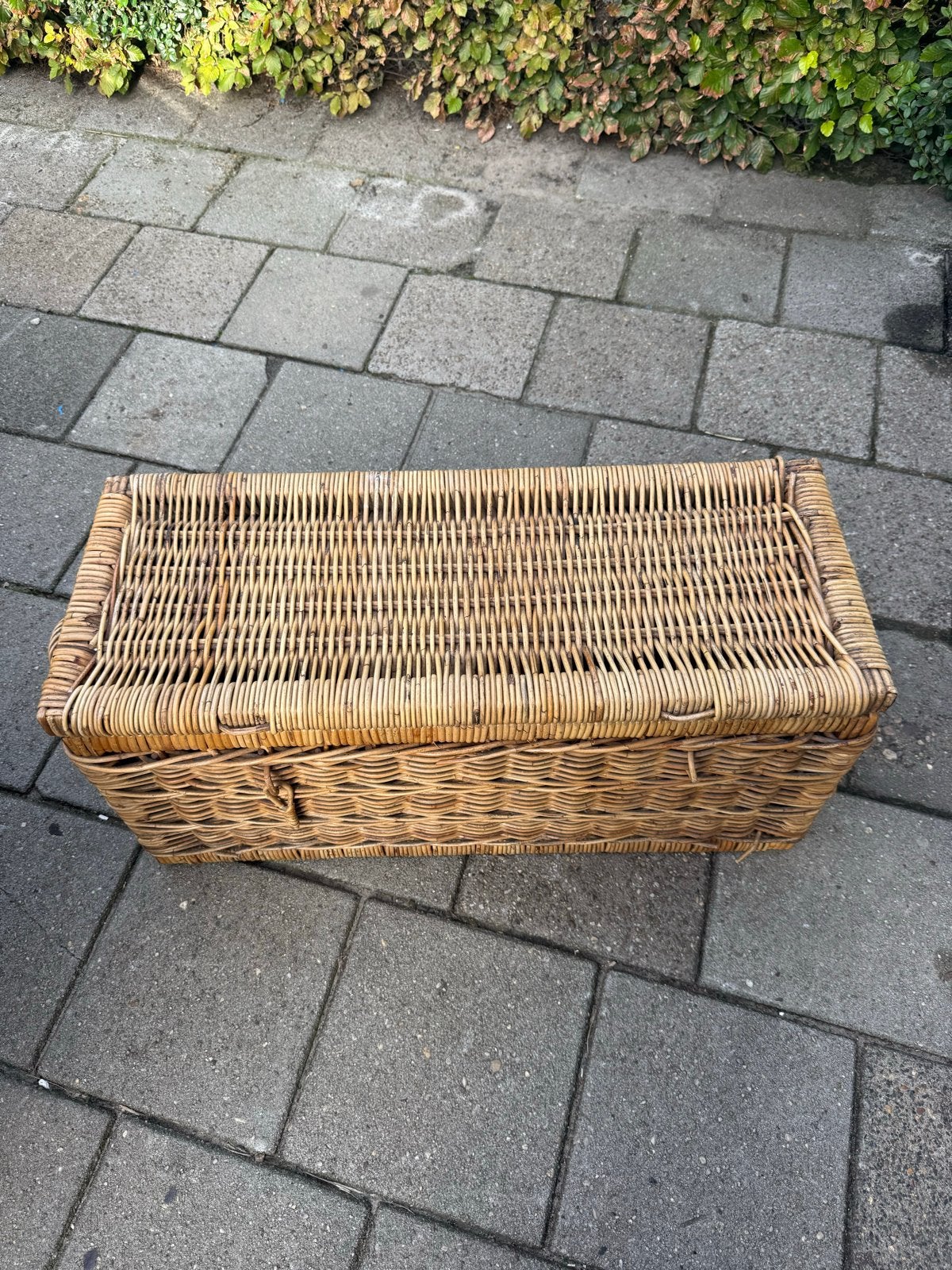 Vintage rotan opbergkist / speelgoedkist, Huis en Inrichting, Overige materialen, Minder dan 50 cm, Gebruikt, 50 tot 100 cm