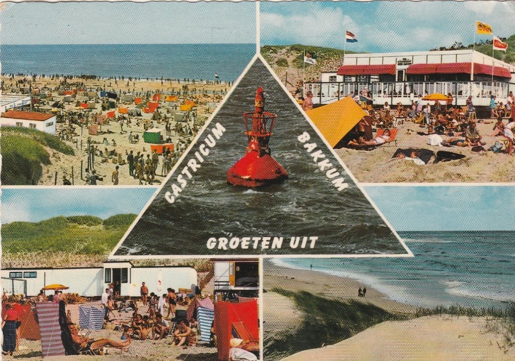 CASTRICUM BAKKUM Strand Paviljoen Duin Groeten, Verzenden, 1960 tot 1980, Gelopen, Noord-Holland