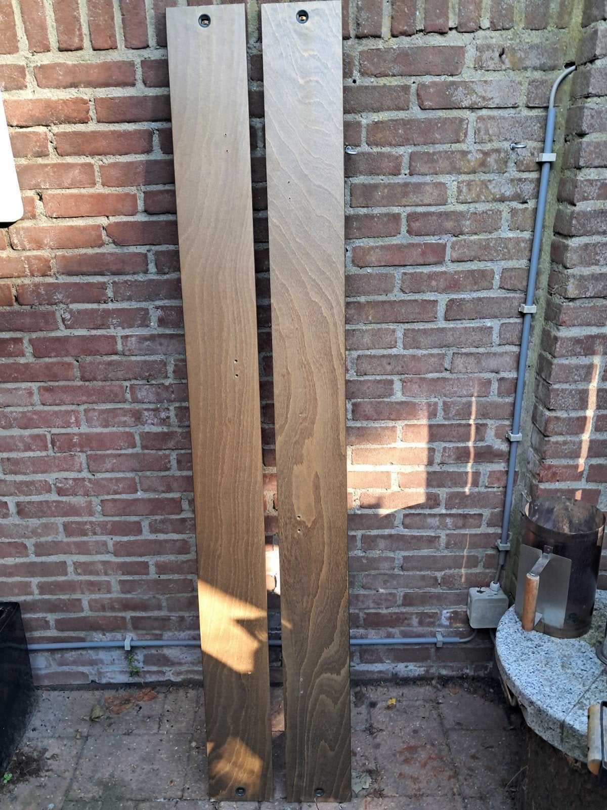 2x Auping Auronde Bed Plank met Bevestigingsmaterialen €50, Ophalen, Gebruikt, Tweepersoons