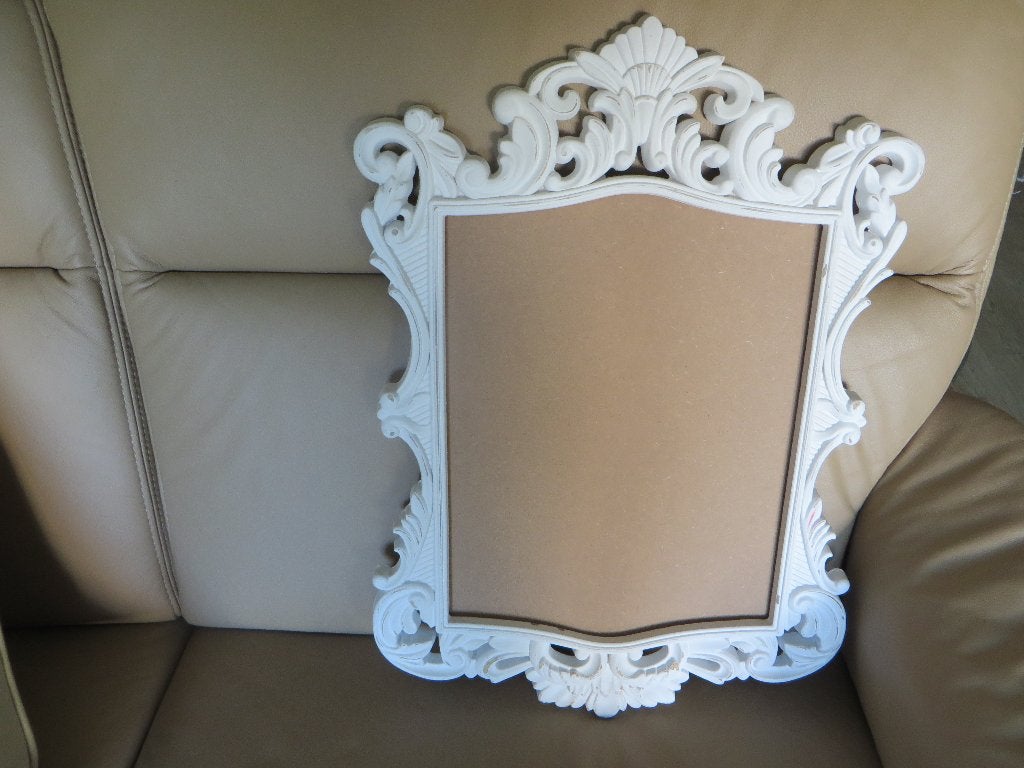 Lijst voor spiegel/schilderij/foto, Huis en Inrichting, Woonaccessoires | Lijsten, Gebruikt, Spiegellijst, Hout, Wit, Hangend