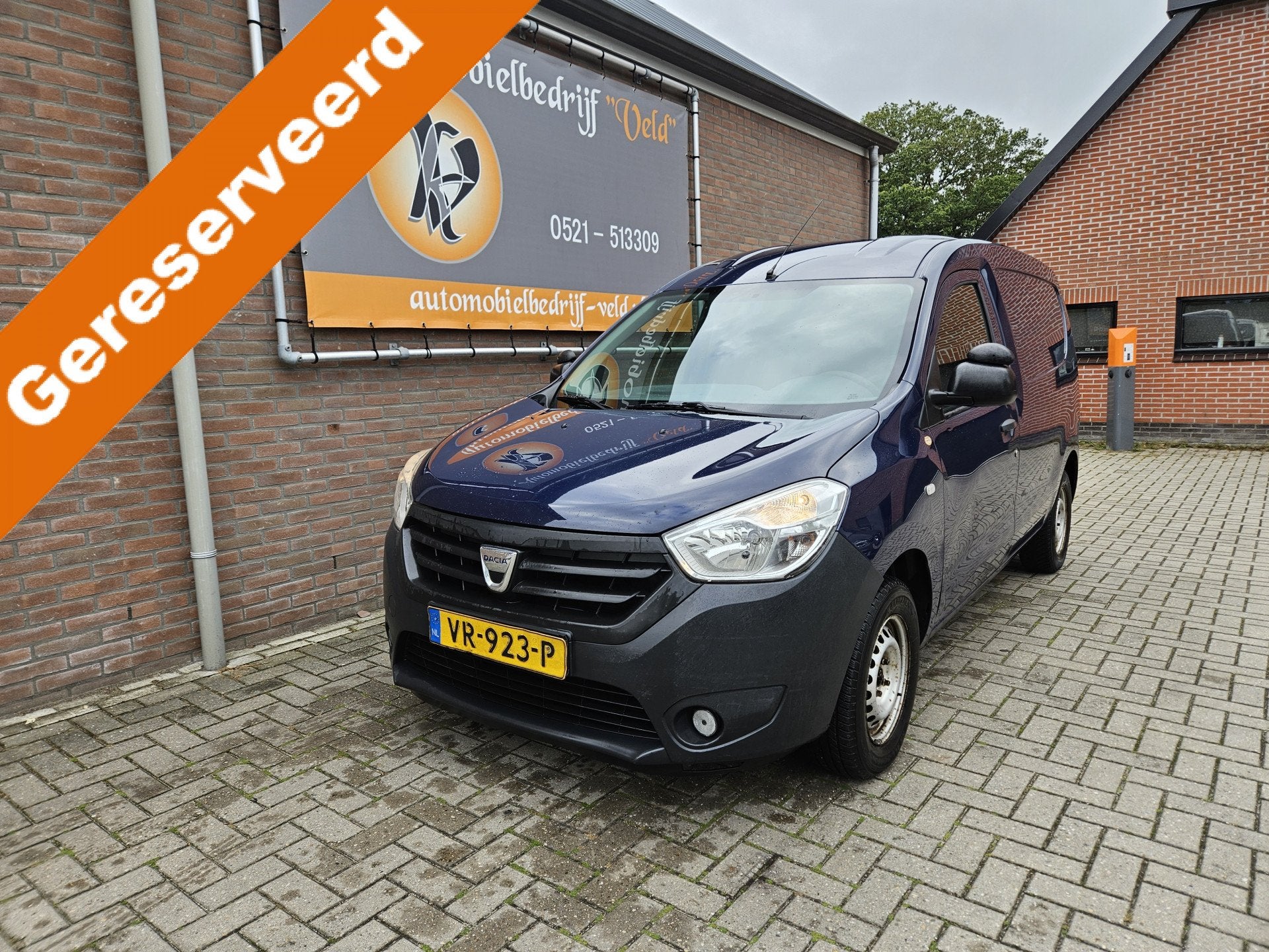 Dacia Dokker 1.5 dCi 75 Basic (bj 2015), Euro 5, Stof, Gebruikt, Zwart