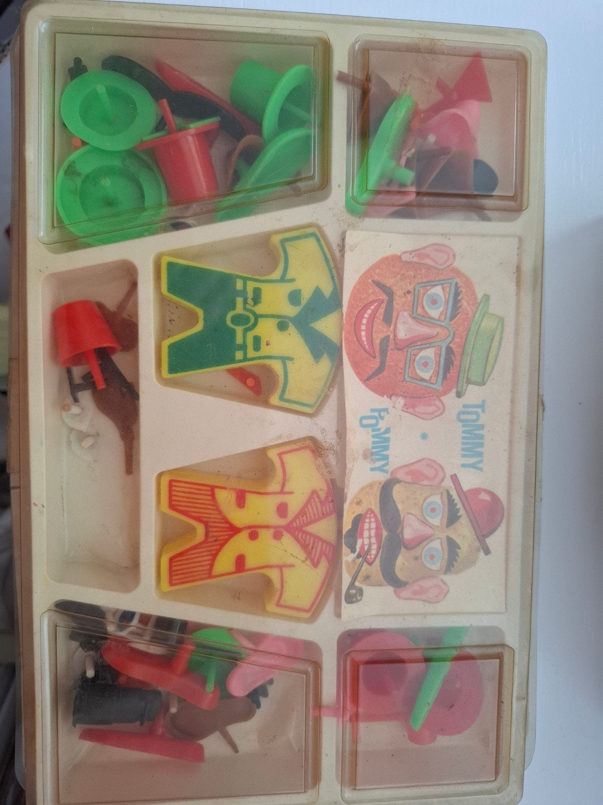 Vintage Tommy Pommy aardappel versier set, Ophalen of Verzenden