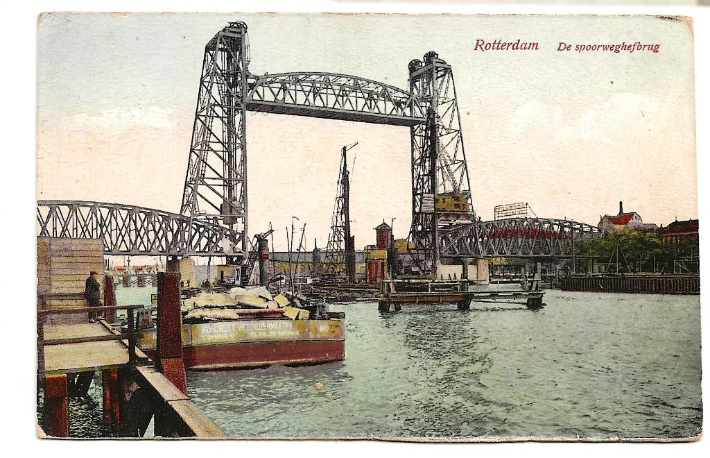 BF96-Rotterdam,Spoorweg Hefbrug, Verzenden, 1920 tot 1940, Gelopen, Zuid-Holland