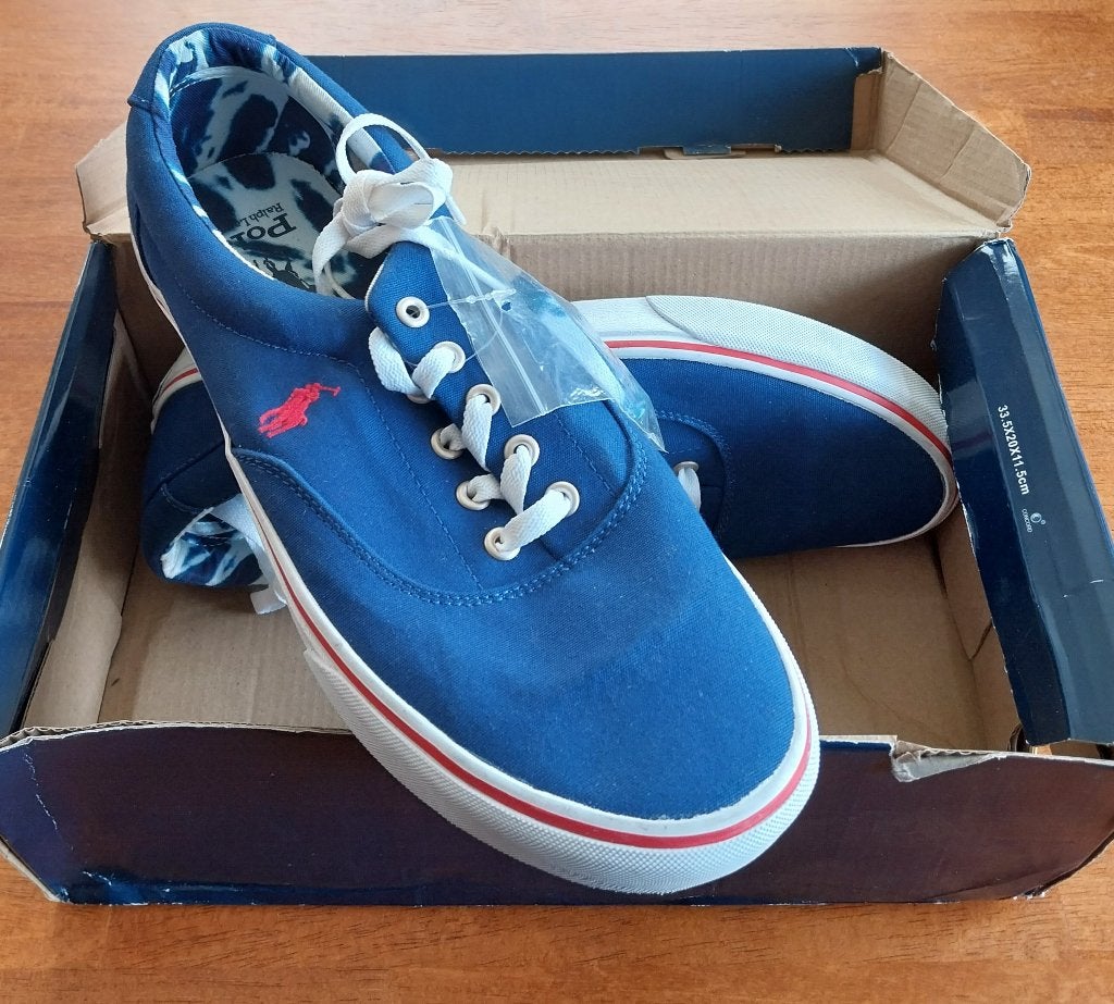 Ralph Lauren schoenen Limited Edition 43.5 44 44.5, Ophalen of Verzenden, Nieuw, Blauw, Sneakers of Gympen