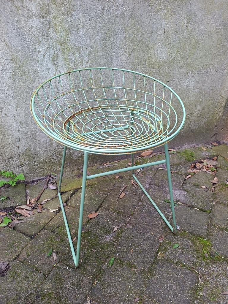 Pastoe KM05 Draadkruk Vintage Retro Kruk Draadstaal, Ophalen, Overige kleuren, Eén