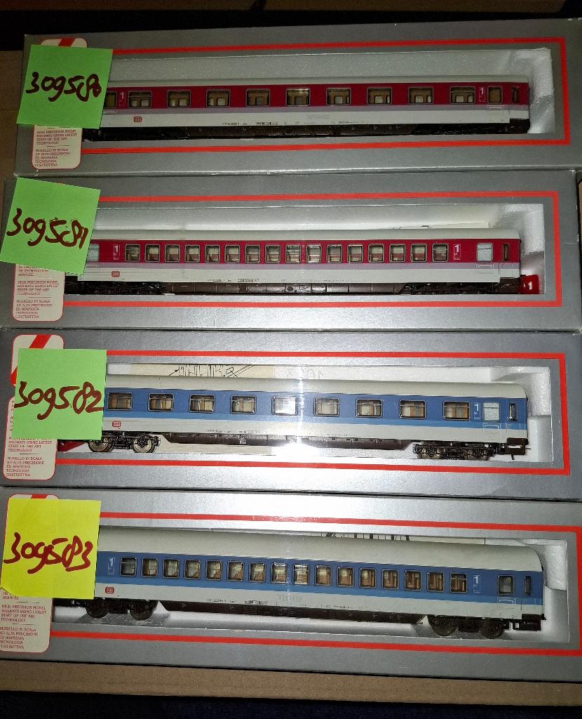 Lima DB interregio rijtuigen 4 stuks, Gelijkstroom, Wagon, Ophalen of Verzenden, Zo goed als nieuw