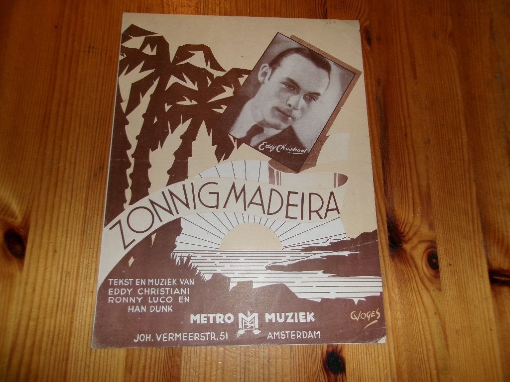 Zonnig madeira - eddy christiani, Gebruikt, Gitaar, Ophalen of Verzenden, Artiest of Componist