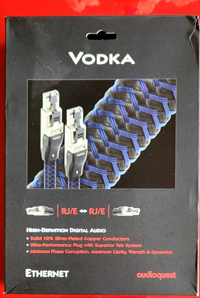 AudioQuest 0.75m RJ/E Vodka, Audio, Tv en Foto, Audiokabels en Televisiekabels, Ophalen of Verzenden, Zo goed als nieuw, Minder dan 2 meter