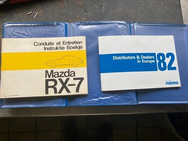 Mazda RX 7 handleiding incl. originele map en dealerlijst, Ophalen of Verzenden