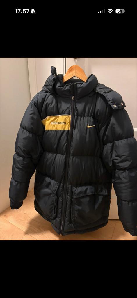 Vintage Nike Puffer Jacket - Maat L - Jaren '00, Kleding | Heren, Jassen | Winter, Verzenden, Gedragen, Maat 52/54 (L), Zwart