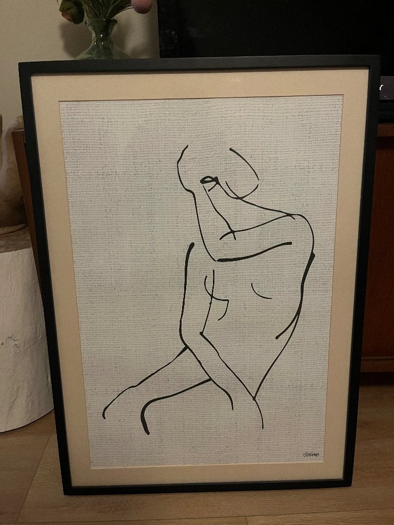 Schilderij HK Living, Ophalen, Papier/karton, Print, Figuren