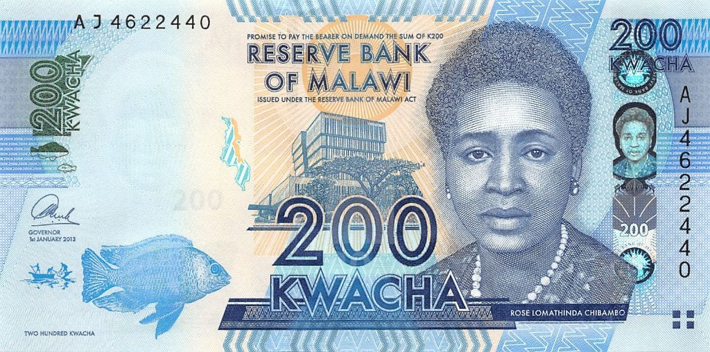 Malawi 200 Kwacha 2012 Unc pn 59a, Ophalen of Verzenden, Overige landen, Los biljet